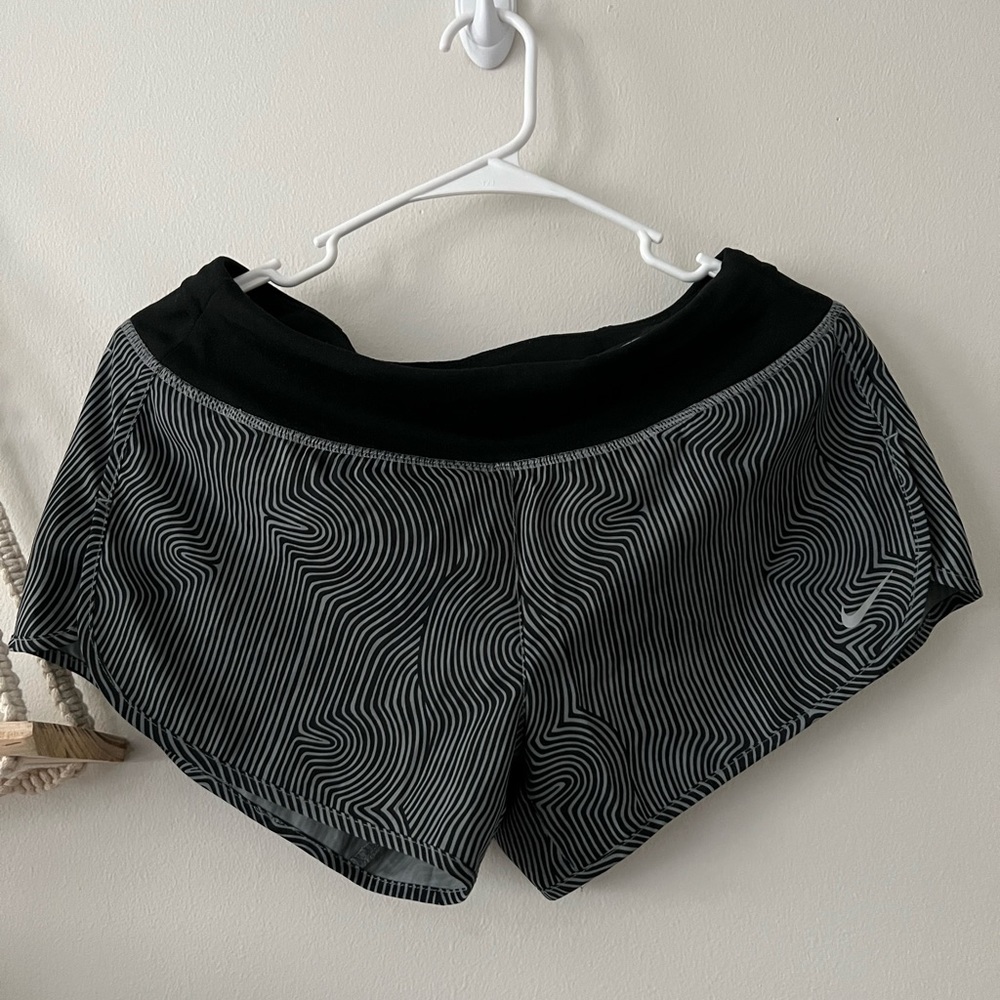 Black and gray Nike shorts